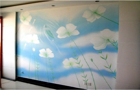 方城画墙绘怎么画好白云的蓬松感？