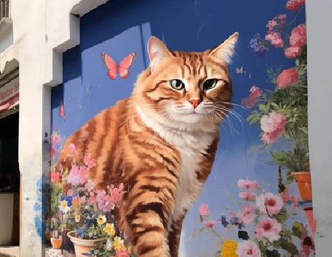 方城自己绘制有个性的手绘墙