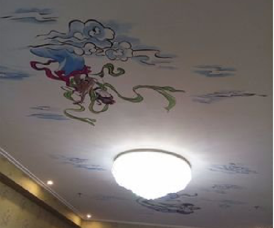 方城如何快速绘制天花板上的手绘墙?