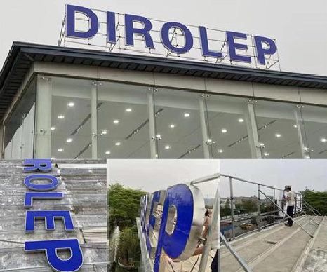 方城楼顶发光字安装的注意事项。